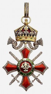 Орденски знак „За Военна Заслуга“ III степен с брилянти