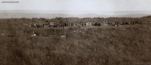 Позиция на българската обсадна артилерия пред Одрин, март 1913 г.; lostbulgaria.com