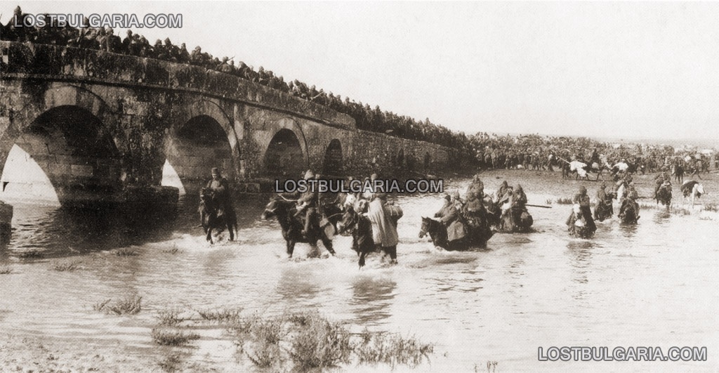 Турската армия отстъпва в безредие към Чаталджа, ноември 1912 г.