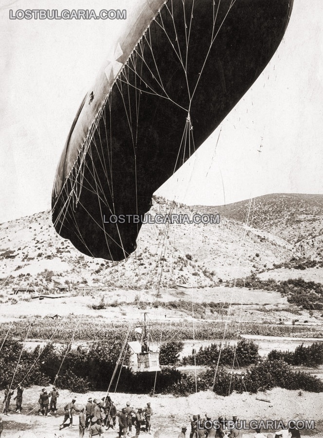 Издигане на балон за наблюдение, Южния фронт