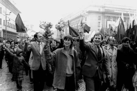 1 май 1986 година. Манифестация под Чернобилския дъжд.