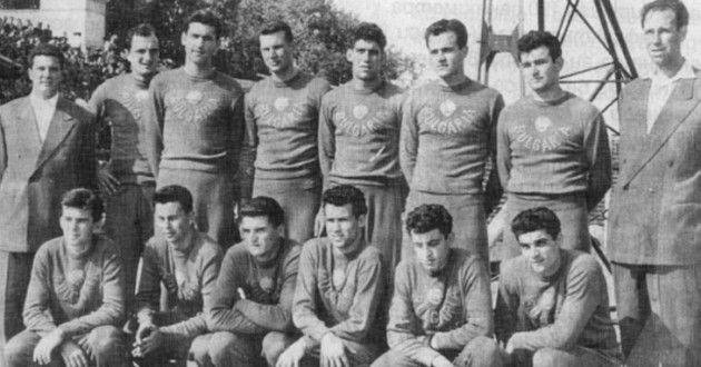 1957 година Българският национален отбор по баскетбол - вицеевропейски шампион