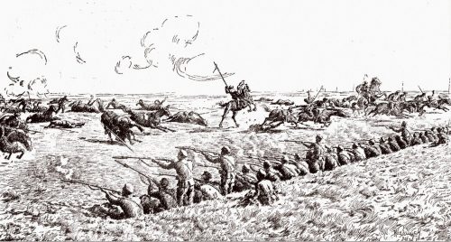 Приморци отблъскват атаката на руската кавалерия