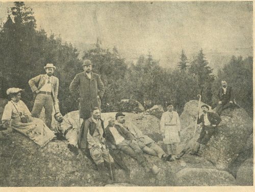 Алеко при първото организирано изкачване на Черни връх през 1894 година