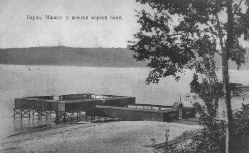 Варна, морски бани, началото на XX век.